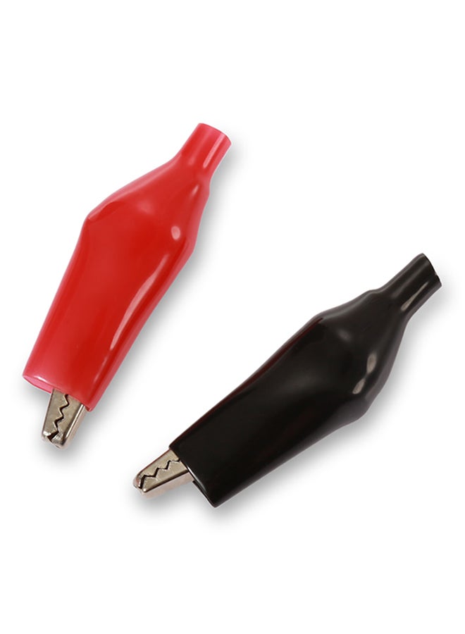 10-Piece Alligator Clips Crocodile Electrical Clamp For Testing Red/Black