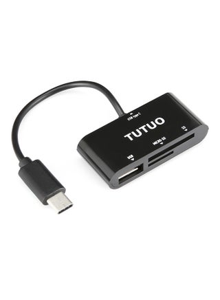 TUTUO V20 3-In-1 Card Reader with USB/TF/SD Interface Black - v1521615143/N13706051A_1