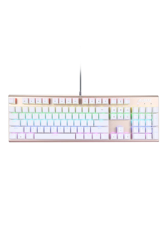 Ajazz AK40S Wired Mechanical Keyboard Beige - Image 1