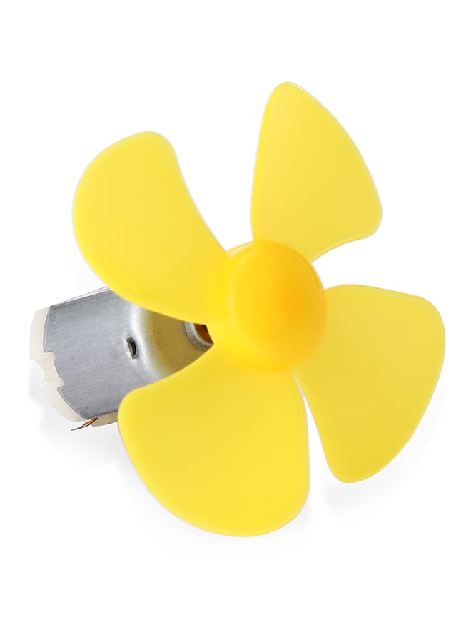 Super Strong RC Airplane Model Motor For 3V Propeller Silver/Yellow