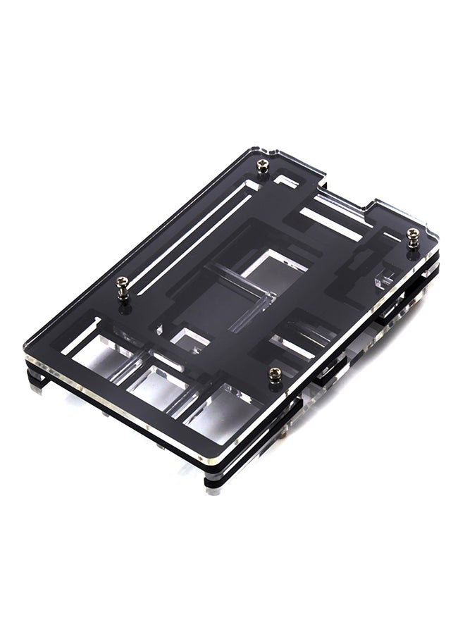 Generic - 5-Piece Acrylic Rainbow Case For Raspberry PI 2 Model B Black/Clear - Image 1