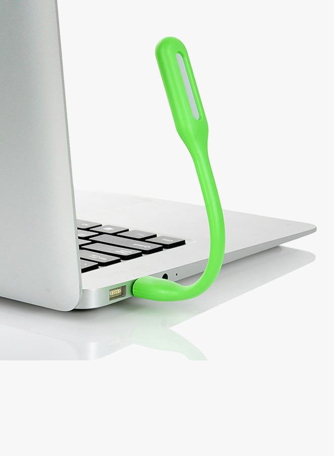 Flexible LED USB Mini Light Night Reading Lamp Jade Green  - Image 5