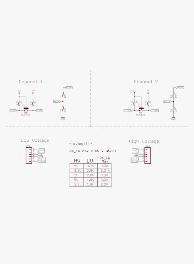 2 Channel Logic Level Converter Module For Arduino Blue