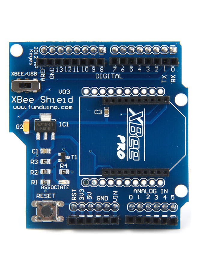 Generic - Bluetooth Bee Shield V03 Wireless Control Module Expansion Board For Arduino Xbee Blue/Black - Image 1