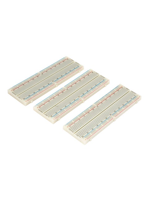 3-Piece Solderless Breadboard For Arduino Proto Shield Beige