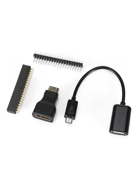 20-Pin Header Accessories Kit For Raspberry Pi Zero And Zero W Black