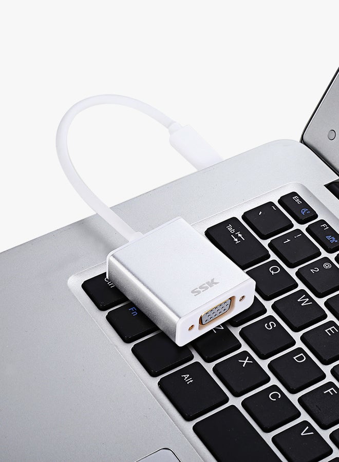 Type-C To VGA Adapter White