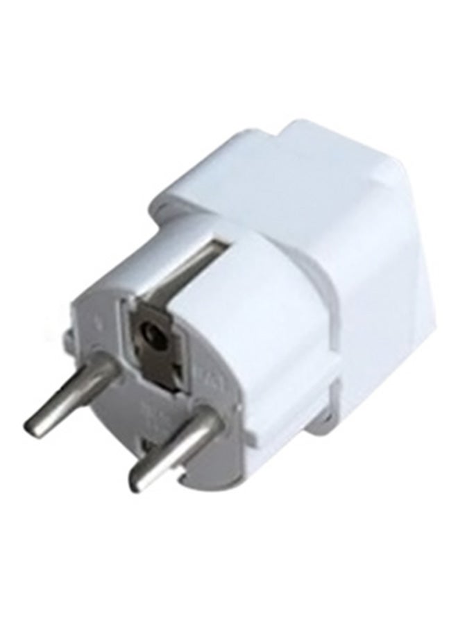 Universal Plug Travel Wall AC Power Adapter White