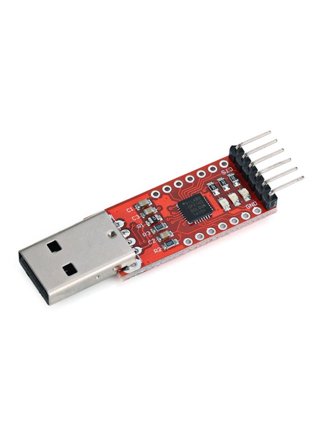 Generic USB To TTL Serial Module For Arduino Raspberry Pie Red/Silver  - Image 4