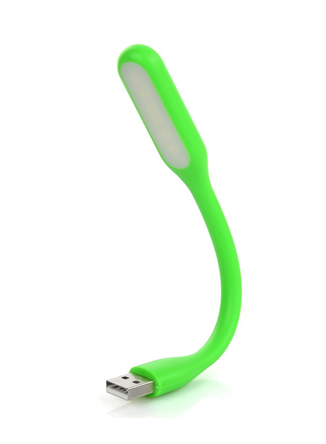 Flexible LED USB Mini Light Night Reading Lamp Jade Green  - Image 4