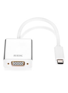 SSK Type-C To VGA Adapter White  - Image 1
