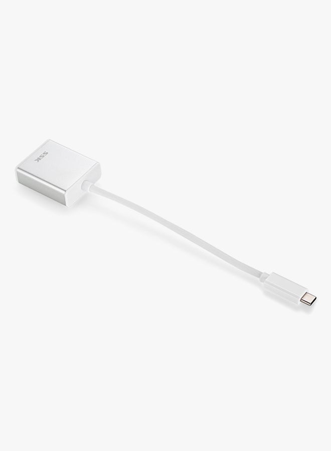 SSK Type-C To VGA Adapter White  - Image 3