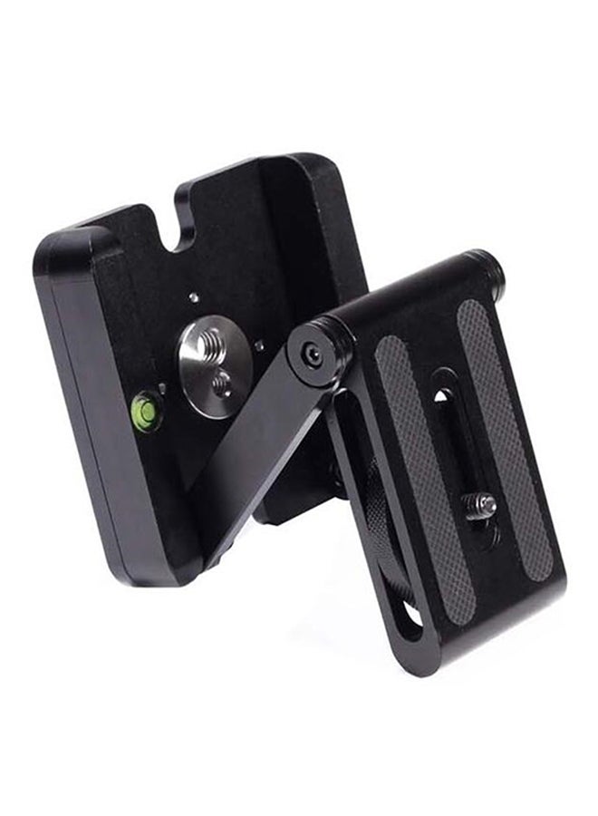 منصة كاميرا قابلة للطي متعددة الوظائف مع لوحة سريعة التحرير أسود - Image 3