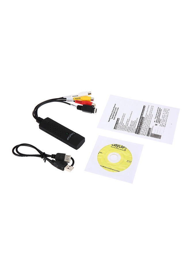 4 Channels USB2.0 Capture Audio Video CAP TV Card Adapter Multicolour