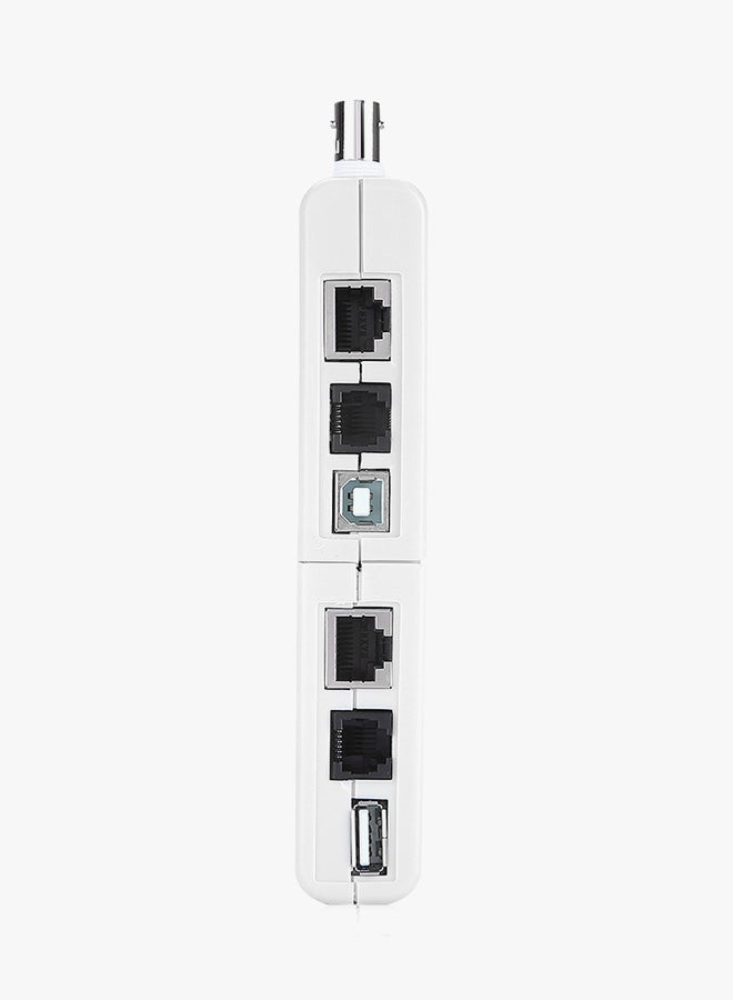 Generic 4-in-1 RJ11 RJ45 USB BNC Remote Cable Tester White  - Image 2
