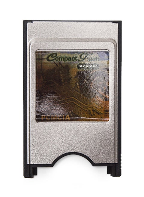 Portable Laptop PCMCIA Compact Flash PC CF Card Reader Adapter Silver