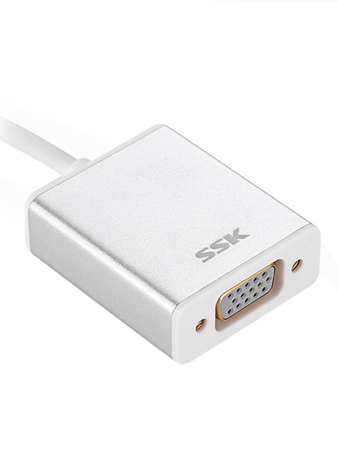 Type-C To VGA Adapter White