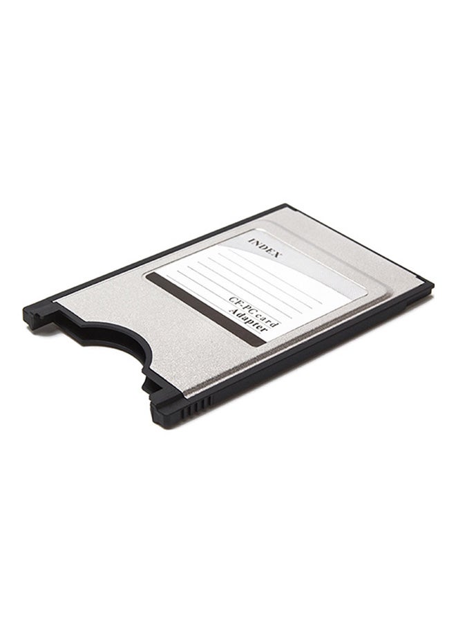 Portable Laptop PCMCIA Compact Flash PC CF Card Reader Adapter Silver