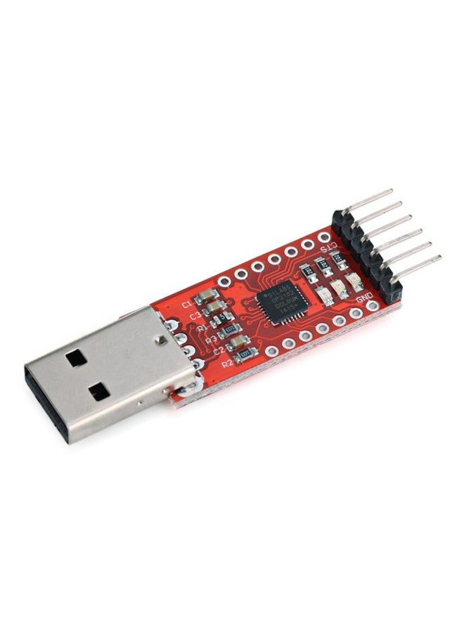 Generic USB To TTL Serial Module For Arduino Raspberry Pie Red/Silver  - Image 1