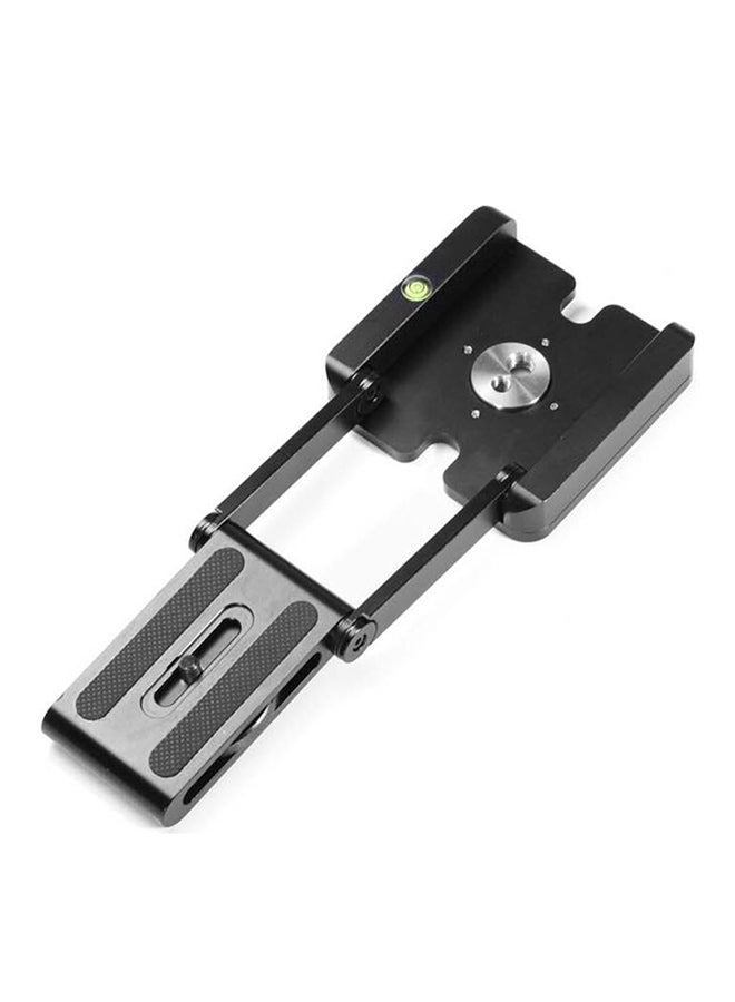 منصة كاميرا قابلة للطي متعددة الوظائف مع لوحة سريعة التحرير أسود - Image 4