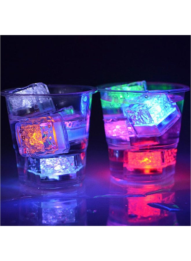 Generic - 12 Piece LED Artificial Flashing Ice Cubes Multicolour 2.5cm - Image 1