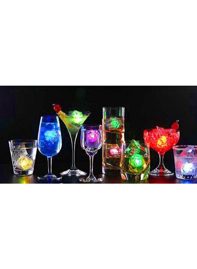 Generic - 12 Piece LED Artificial Flashing Ice Cubes Multicolour 2.5cm - Image 1