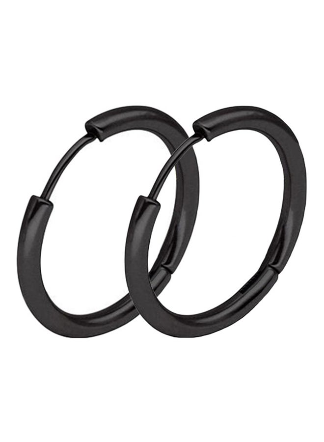 Bluelans - Stainless Steel Punk Hoop Earrings - Image 1