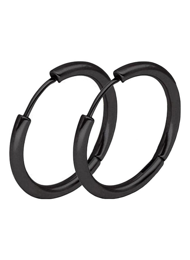 Bluelans - Stainless Steel Punk Hoop Earrings - Image 1