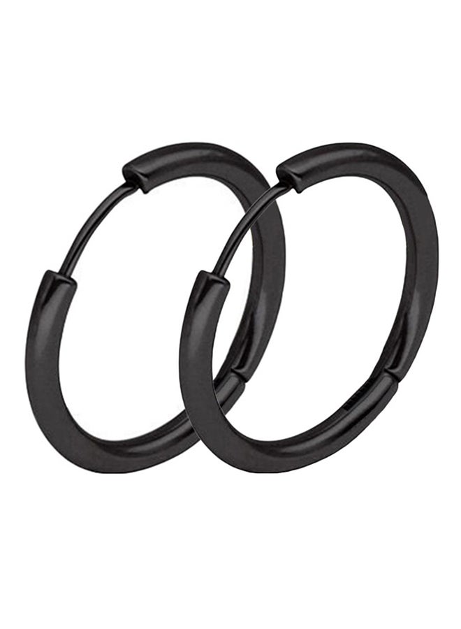 Bluelans - Stainless Steel Punk Hoop Earrings - Image 1