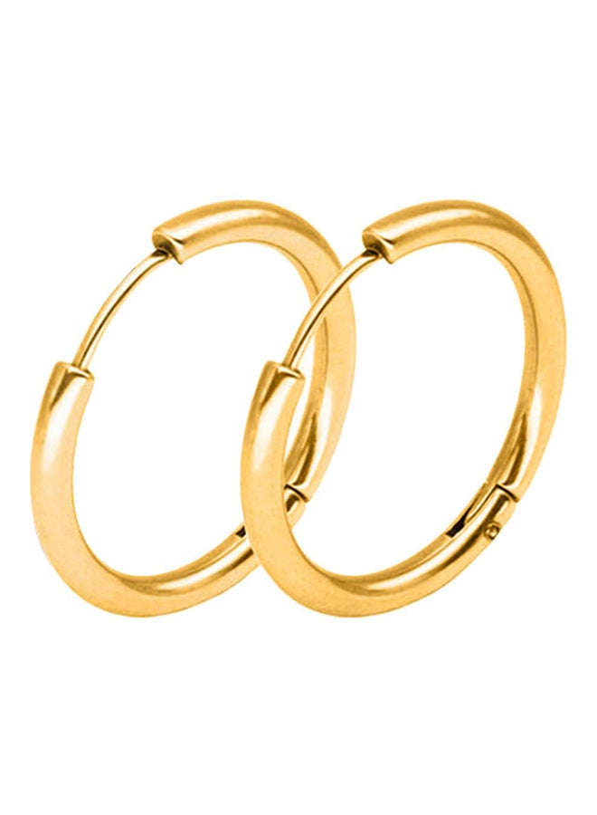 Bluelans - Stainless Steel Punk Hoop Earrings - Image 1