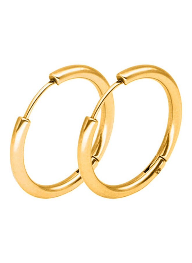 Bluelans - Stainless Steel Punk Hoop Earrings - Image 1