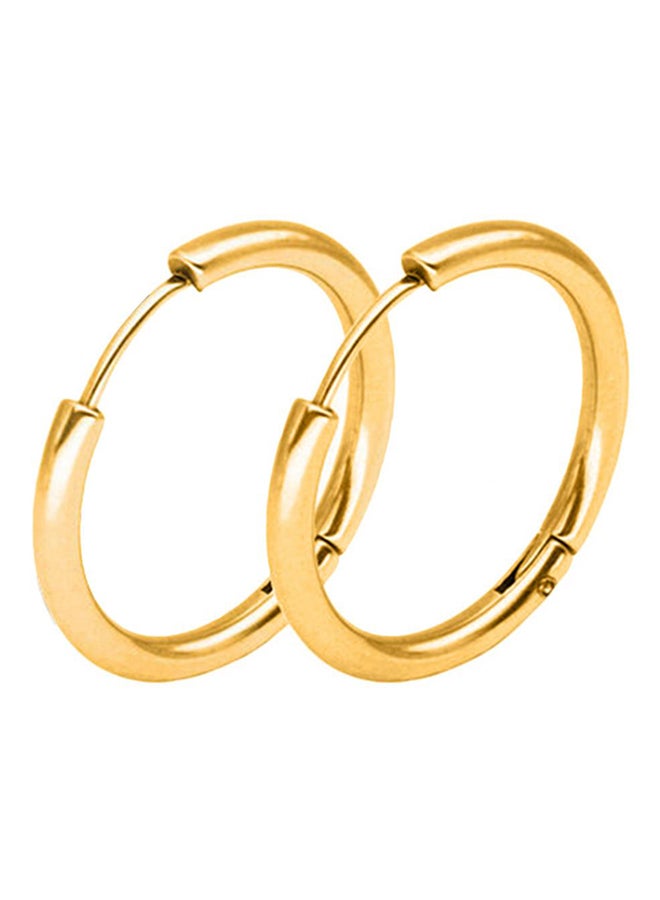 Bluelans - Stainless Steel Punk Hoop Earrings - Image 1
