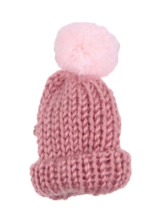 Knitted Hat Shaped Pom Pom Brooch Pin - v1521632657/N13623740A_1