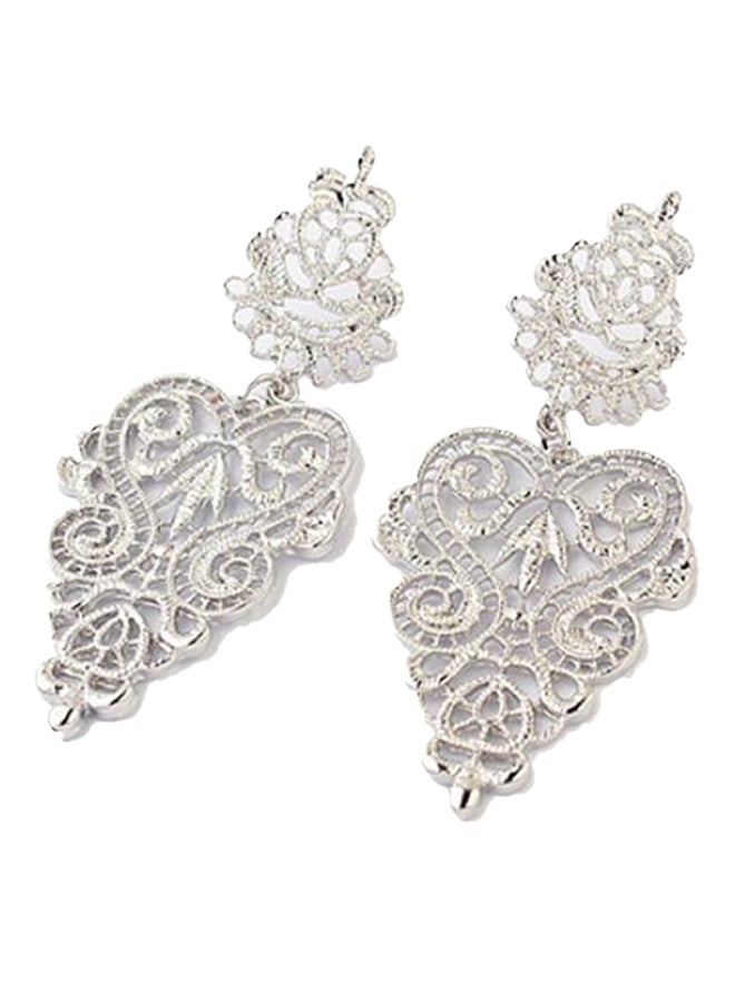 Bluelans Alloy Bohemian Hollow Design Dangle Earrings