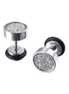 Bluelans 316l Stainless Steel Barbell Stud Earrings 