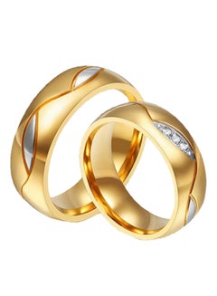 18K Gold Plated Zirconia Wedding Band