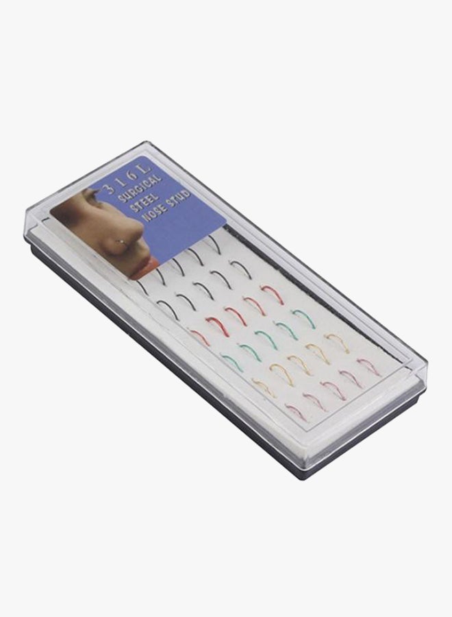 Bluelans 40-Piece Stainless Steel Nose Rings  - Image 2