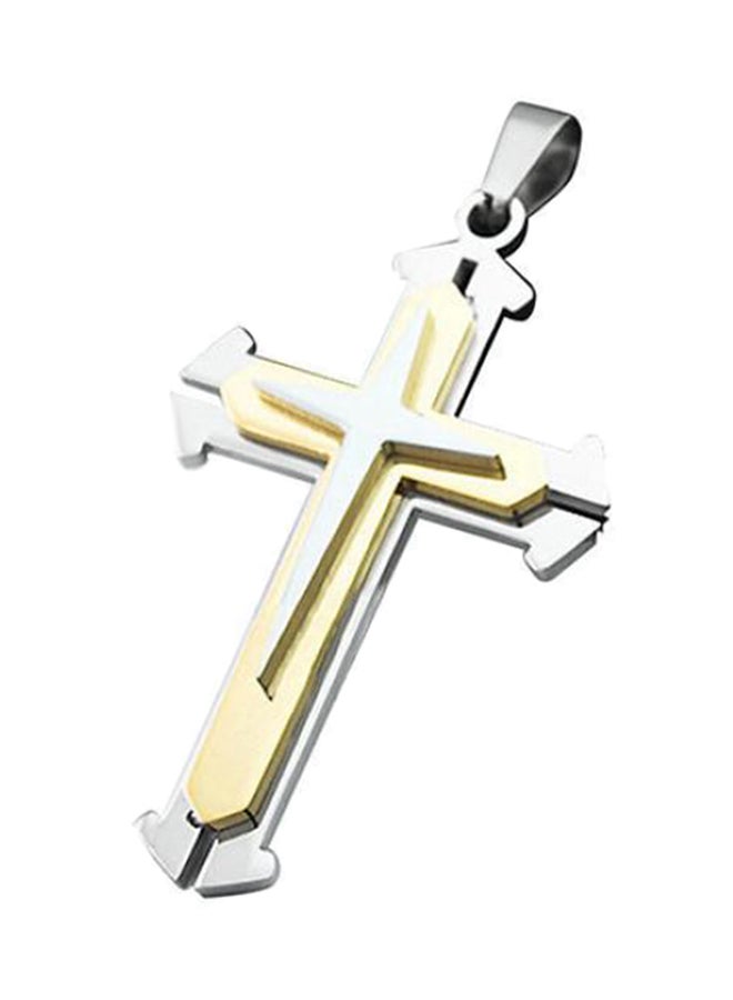Bluelans - Stainless Steel Cross Pendant Necklace - Image 1