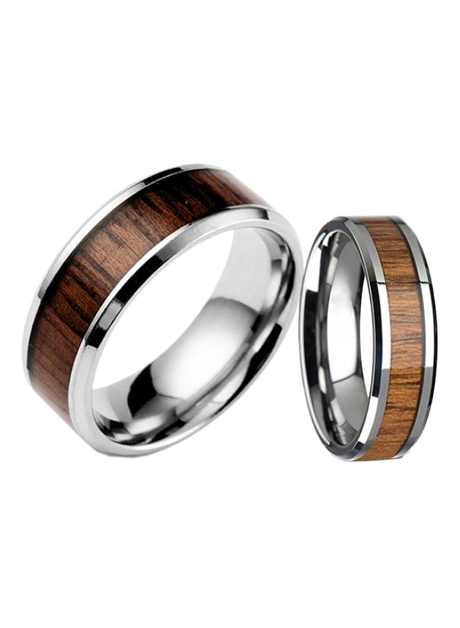 Bluelans Titanium Steel Plated Band Ring  - Image 1