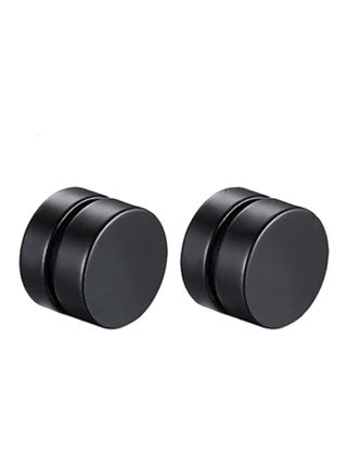 Stainless Steel Round Magnetic Clip On Earrings