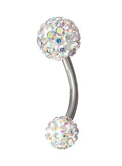 Rhinestone Navel Button Ball Ring