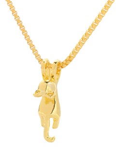 925 Sterling Silver Jumping Cat Pendant Necklace