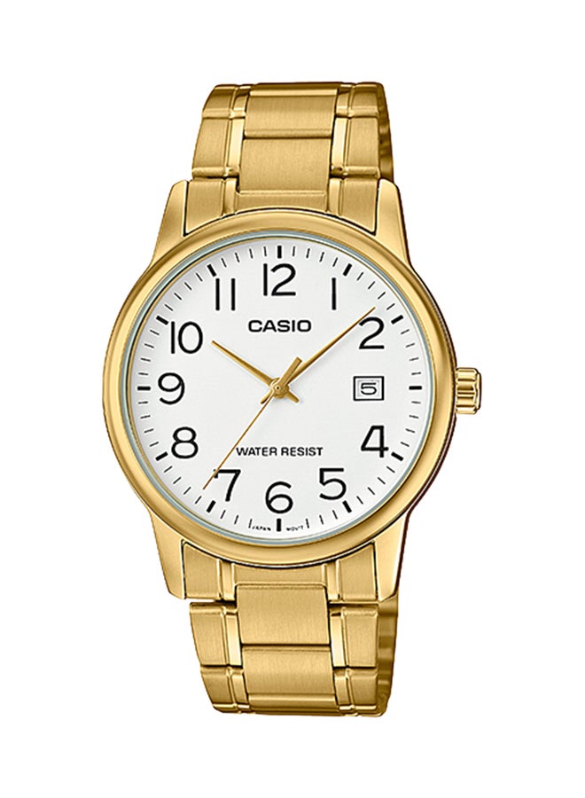 CASIO Men's Stainless Steel Analog Watch MTP-V002G-7B2 - 37 mm - Gold - Image 1