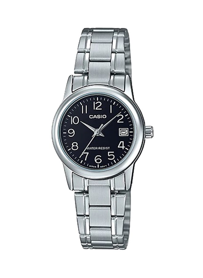 CASIO Women's Women's Stainless Steel Analog Watch LTP-V002D-1B - 25 mm - Image 1