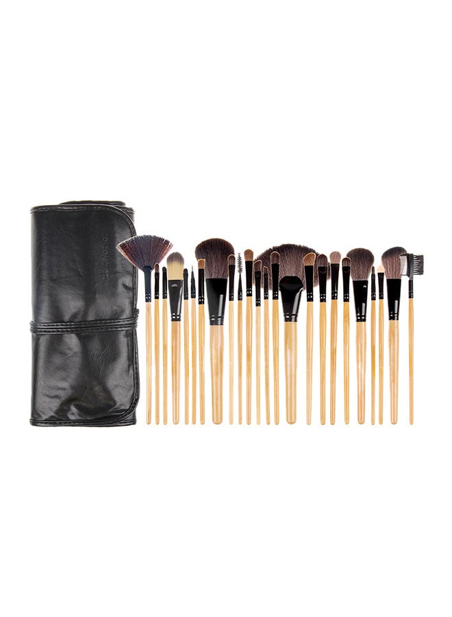 مجموعة من 32 فرشاة مكياج احترافية خشبي