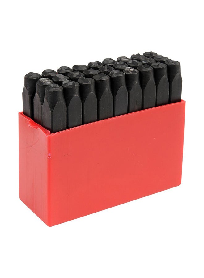 Yato 27-Piece A To Z Letter Stamp Set Black