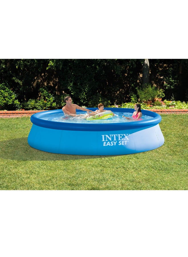 INTEX - Easy Set Pool With Water Filter Pump Inflatable Foldable Portable Lightweight Swimming Pool 366x76cm - Image 1