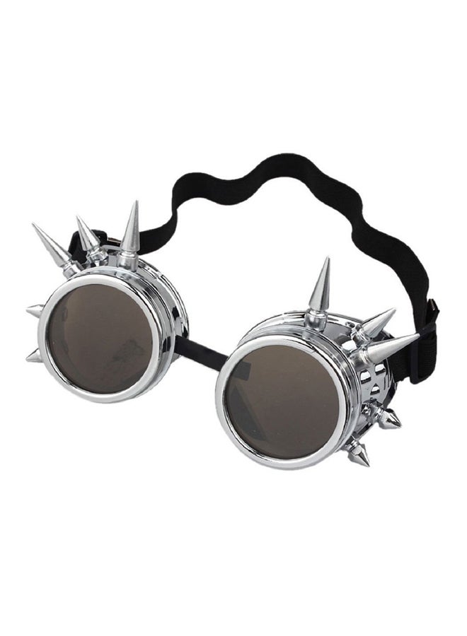 OUTAD Full Rim Round Safety Glasses With Rivet