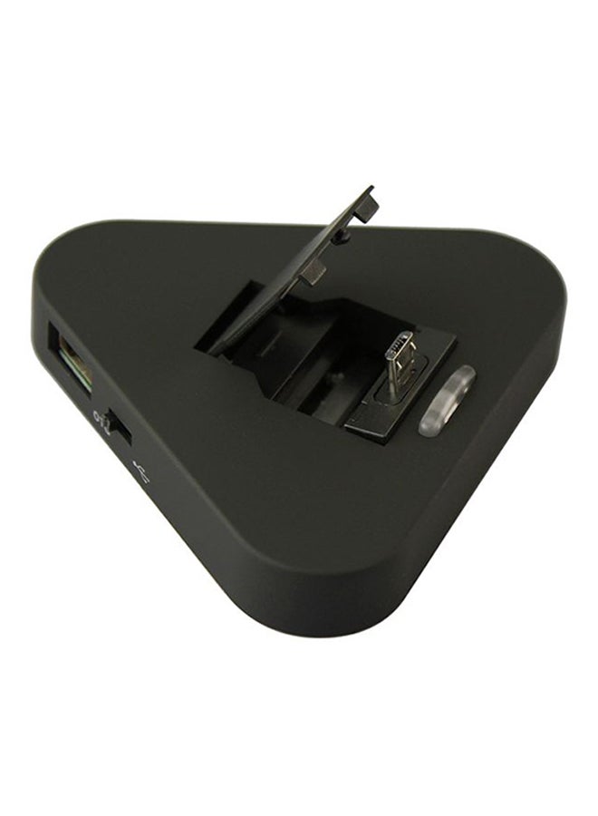 Eagle Triangle Desktop Dock Cradle Charger With OTG For Samsung Galaxy S6 Black - Image 4