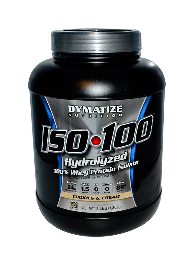 Dymatize ISO 100 Supplement - Cookies And Cream